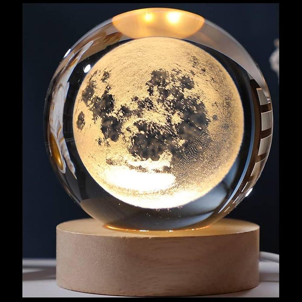 3D Crystal Globe Night Light